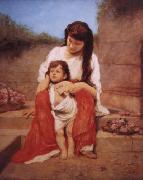 Gabriel von Max Mutter mit Kind Germany oil painting artist